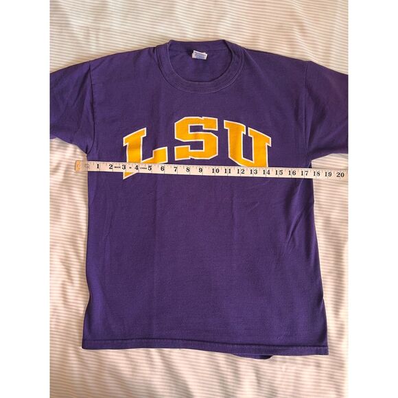 Youth Large LSU Tigers T-Shirt | Purple | NCAA Short sleeve T-shirt minor flaw - Picture 5 of 5